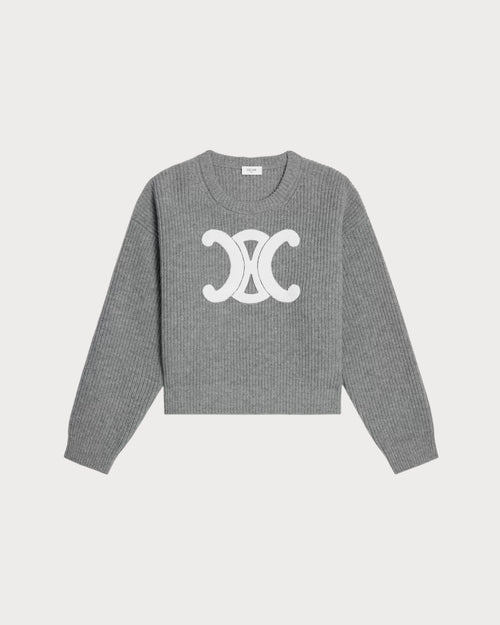 CELINE Crew Neck Sweater | Celine Crew Neck Sweater (Gray)
