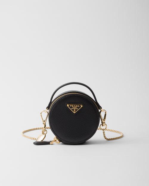 PRADA Saffiano Leather Mini-Pouch | 普拉达 迷你袋 (Black)