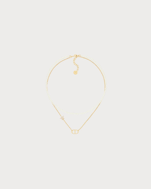 CHRISTIAN DIOR Petit CD Necklace | 迪奥颈链(金色)