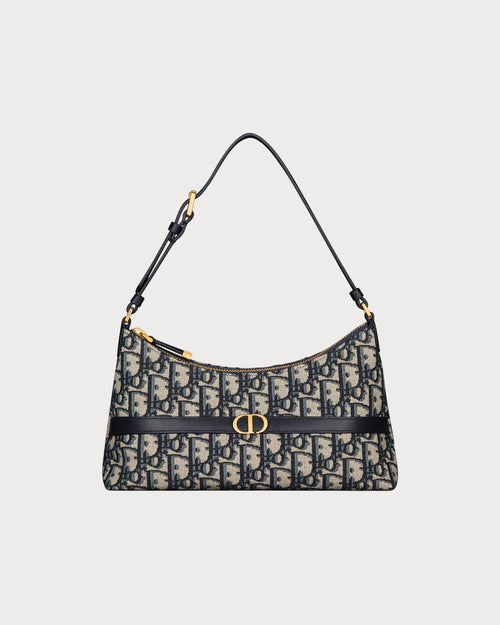 CHRISTIAN DIOR 30 Montaigne Mini Hobo Shoulder Bag | 迪奧 腋下袋 (藍色老花)