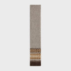 CELINE scarf in brushed fair isle alpaca wool | CELINE scarf (beige)