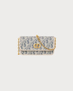 CHRISTIAN DIOR Small Miss Caro Pouch with Chain | Dior Handbag (Blue)