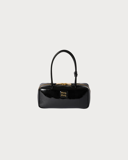 MIU MIU Beau Naplak Patent Leather Bag | 缪缪 手袋 (黑色)
