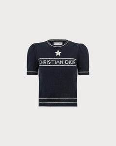 CHRISTIAN DIOR Short Sleeve Sweater | 迪奥短身上衣(白色)
