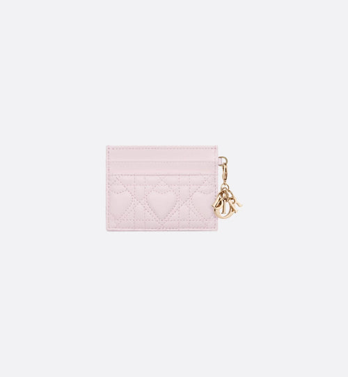 CHRISTIAN DIOR Dior Lucky Lady Dior Freesia Card Holder | 迪奧 心心卡套 (粉紅色)