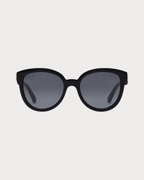 古驰 Cat-Eye Sunglasses 醋酸酯太阳眼镜(黑色)