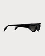 古驰 Cat-Eye Frame Sunglasses 醋酸酯太阳眼镜(黑色)