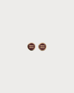 MIU MIU Enameled Metal Earrings | 缪缪耳环(多色)