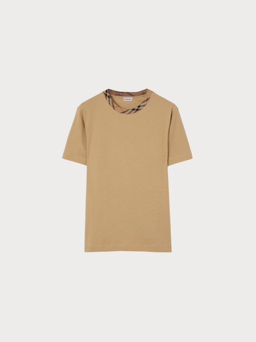 BURBERRY (M) Check Trim Cotton T-shirt(3 Colors)