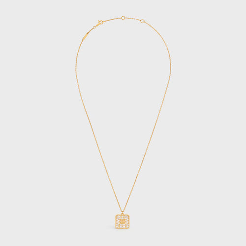 CELINE Triomphe Nightfall Necklace | Celine Necklace (Gold)