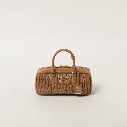 MIU MIU Matelasse Nappa Leather Bag | 繆繆 手袋 (Caramel)