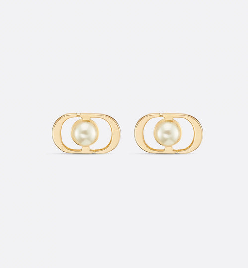 CHRISTIAN DIOR Petit CD Jolie Mini Stud Earrings | 迪奧 耳環 (金色)