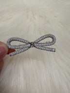 CELINE Bow Hair Clip | Celine Bow Hair Clip (Silver)