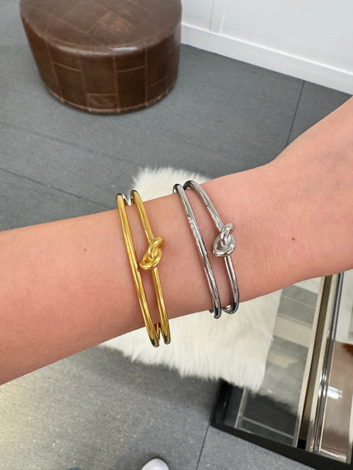 CELINE Knot Double Cuff in Brass | 賽琳 手鐲 (多色)