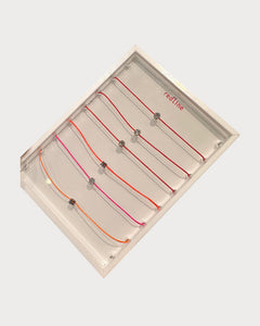 REDLINE White Gold and Diamond Illusion Bracelet | 紅繩 手鏈 (0.05CT/多色)