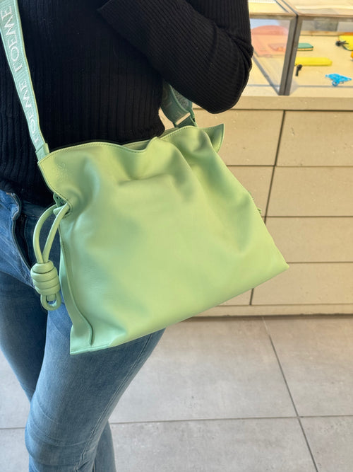 LOEWE Medium Flamenco Clutch | Loewe Handbag (Green)