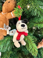 JELLYCAT Bashful Puppy Decoration | Shy puppy decoration (black and white)