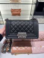 CHANEL A67085 Classic Small Boy Chanel Handbag | 香奈兒 手袋 (黑色)