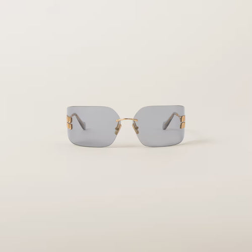 MIU MIU Aube Sunglasses | 缪缪 太阳眼镜 (浅灰色镜片)