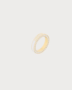 CHRISTIAN DIOR Dior Night Code Ring Gold-Finish Metal with White Crystals | 迪奥戒指(多色)