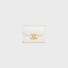 CELINE Small Wallet Triomphe Shiny Calfskin | 賽琳 牛皮凱旋門銀包 (多色)