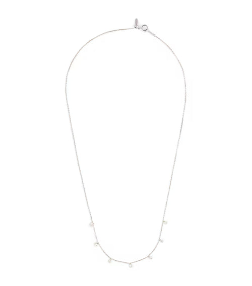 PERSEE White Gold and Diamond 7-Stone Danae Necklace | 白金鑽石七顆石頸鏈 (白金款)