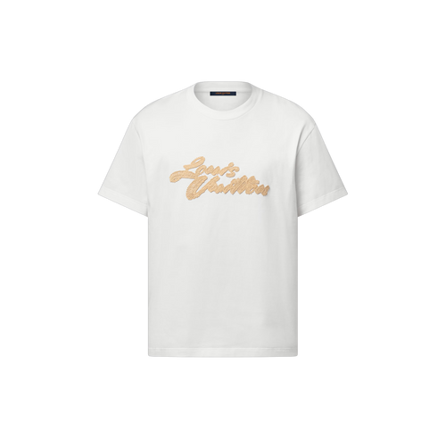 路易威登 1ahw92 Embroidered Signature T-shirt 棉质手袋(2色)
