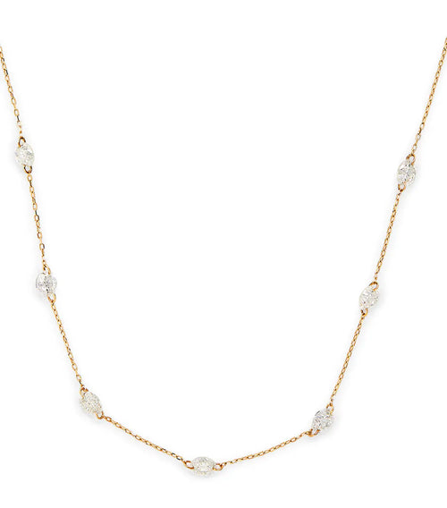 PERSEE Yellow Gold and Diamond 7-Stone Danae Necklace | 黃金鑽石七顆石頸鏈 (黃金)