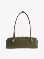 ALAIA Le Teckel Medium Leather Shoulder Bag Olive | 手袋(橄欖綠) - LondonKelly 英國名牌代購