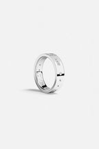 APM MONACO A20448OX LOVE Morse Code Ring | 摩斯密碼戒指 (銀色) - LondonKelly 英國名牌代購