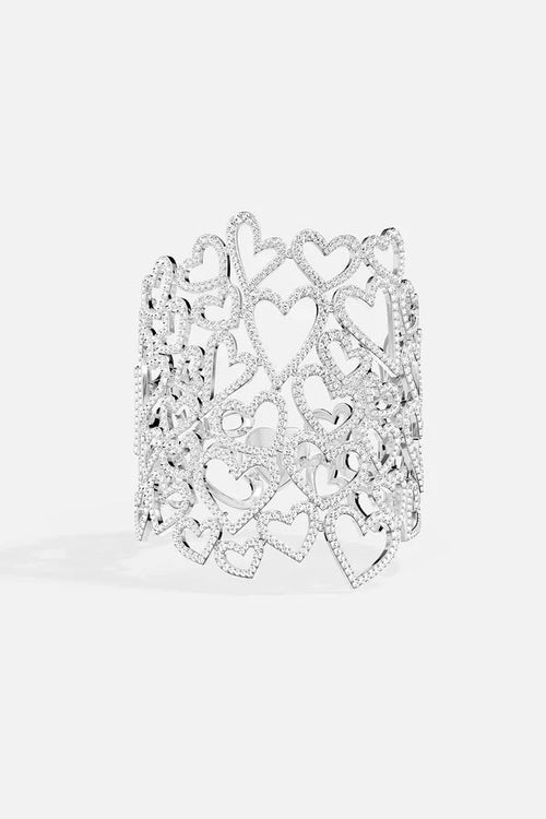 APM MONACO AB5677OX Statement Heart Bracelet | 愛心手鏈 (銀色) - LondonKelly 英國名牌代購