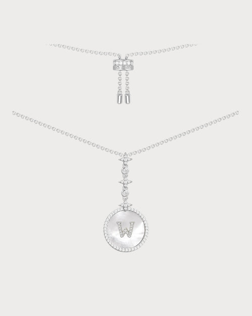 APM MONACO AC5794XNAA Alphabet Eternelle Adjustable Necklace | 可調式頸鏈 (銀色) - LondonKelly 英國名牌代購