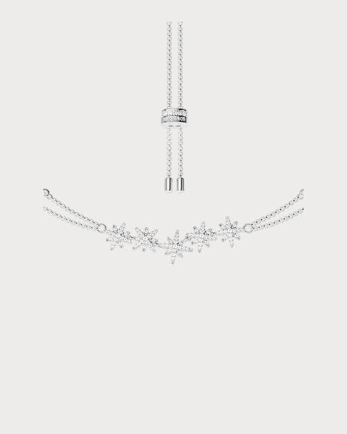 APM MONACO AC5967OX Meteorites Double Chain Adjustable Necklace | 雙鏈可調式頸鏈 (銀色) - LondonKelly 英國名牌代購