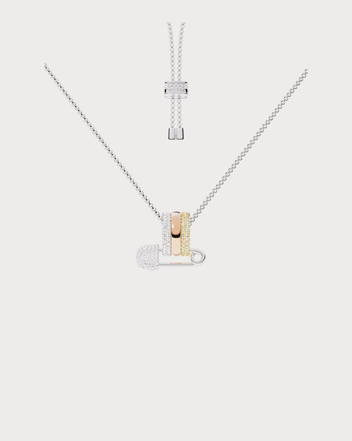 APM MONACO AC6952XKG Safety Pin Adjustable Necklace | 別針可調式頸鏈 (多色) - LondonKelly 英國名牌代購