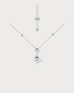 APM MONACO AC7666OX Double Meteorites Silver Adjustable Necklace | 雙重可調式頸鏈 (多色) - LondonKelly 英國名牌代購