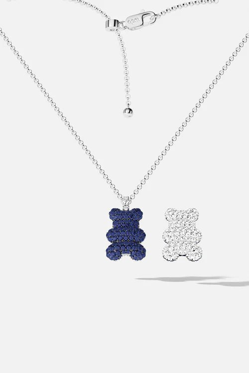 APM MONACO AC8204XKB Baby Baba Yummy Bear Adjustable Necklace | 可調式項鍊 (銀色) - LondonKelly 英國名牌代購