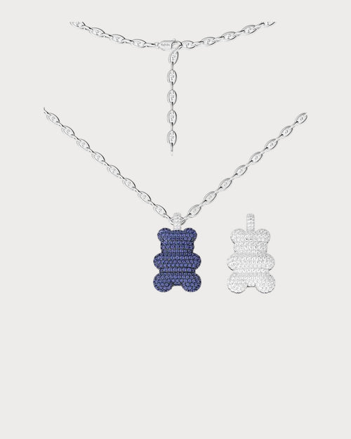 APM MONACO AC8268XKB XL Baba Yummy Bear Adjustable Necklace | 可調式項鍊 (銀色) - LondonKelly 英國名牌代購