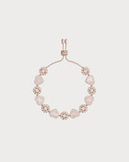 APM MONACO PB4381XNAC Pink Nacre Heart & Dot Adjustable bracelet | 粉色珍珠母愛心點點可調手鏈 (玫瑰金) - LondonKelly 英國名牌代購