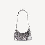 BALENCIAGA Women's Le Cagole Shoulder Bag XS | 巴黎世家 手袋 (銀色) - LondonKelly 英國名牌代購