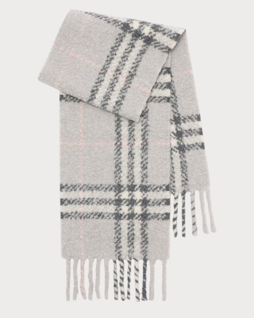 BURBERRY Check Alpaca Wool Blend Boucle Scarf Wool(Many) - LONDONKELLY 英国名牌代购