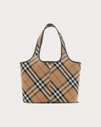 BURBERRY Small Check Tote Sand | 博柏利 手袋 (细码/啡色) - LONDONKELLY 英国名牌代购