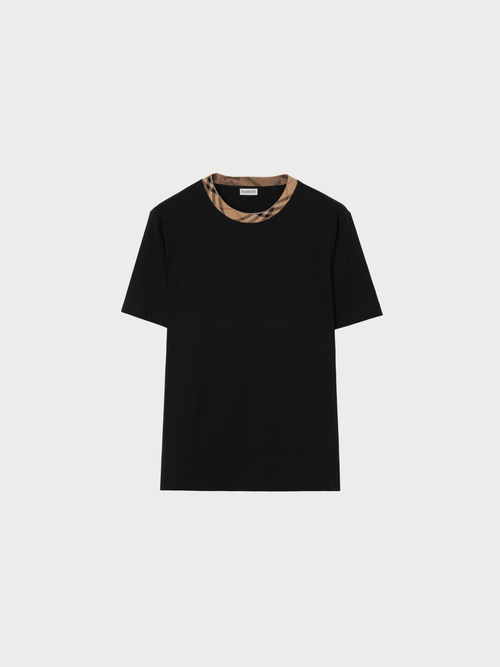 BURBERRY (M) Check Trim Cotton T-shirt(3 Colors) - LONDONKELLY 英國名牌代購