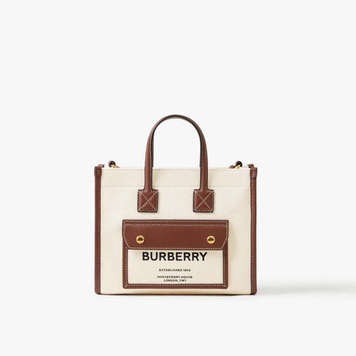 BURBERRY Mini Freya Tote | 博柏利 手提袋 (迷你/白色) - LondonKelly 英國名牌代購