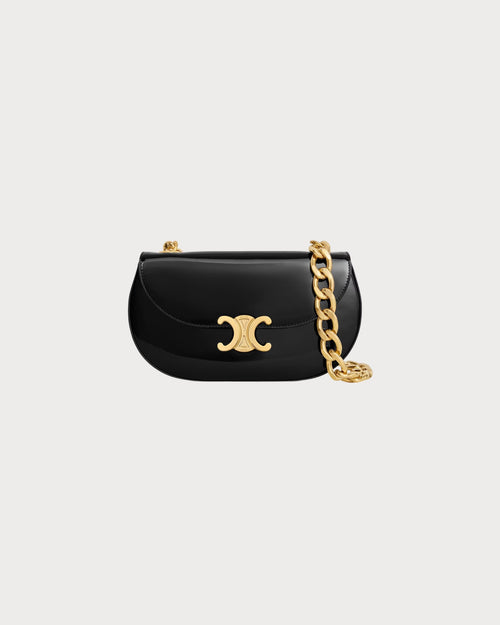 CELINE Chain Besace Talulah In Patent Calfskin | 賽琳 手袋 (黑色) - LondonKelly 英國名牌代購