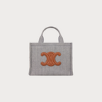 CELINE Cabas Thais Striped Textile(Small/Navy Blue)