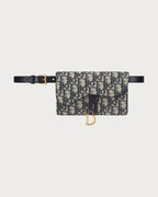 CHRISITAN DIOR Saddle Belt Pouch | 迪奥 手袋 (蓝色老花) - LondonKelly 英国名牌代购