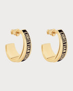 CHRISTIAN DIOR Dior Code Earrings Gold - Finish Metal | 迪奥 耳环 (多色) - LONDONKELLY 英国名牌代购