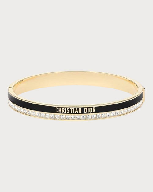CHRISTIAN DIOR Dior Night Code Bangle | 迪奧 手鐲 (黑色) - LONDONKELLY 英國名牌代購