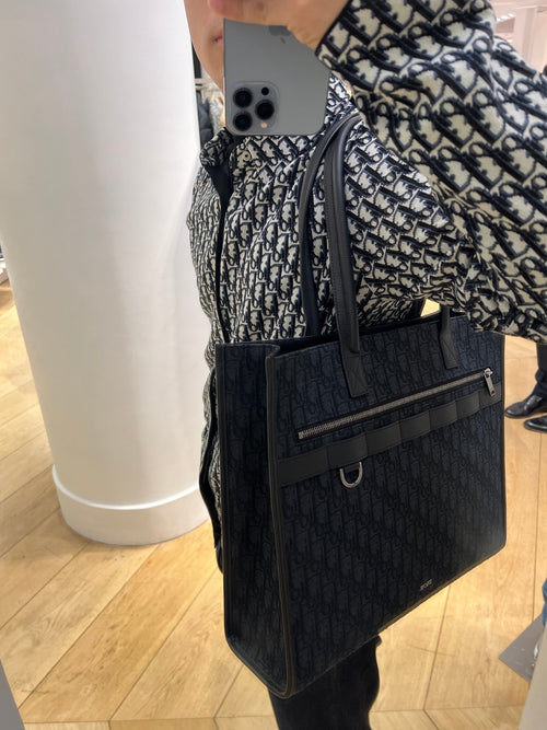 CHRISTIAN DIOR Men's Safari Tote Bag | 迪奧 男仕手提袋 (黑色) - LondonKelly 英國名牌代購