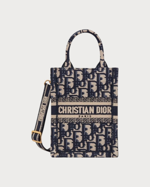 CHRISTIAN DIOR Mini Book Tote Phone Bag | 迪奧 迷你手機袋 (藍色老花) - LondonKelly 英國名牌代購